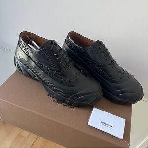 Burberry Brogue leather & rubber sneakers in 8.5 US / 41.5 EUR